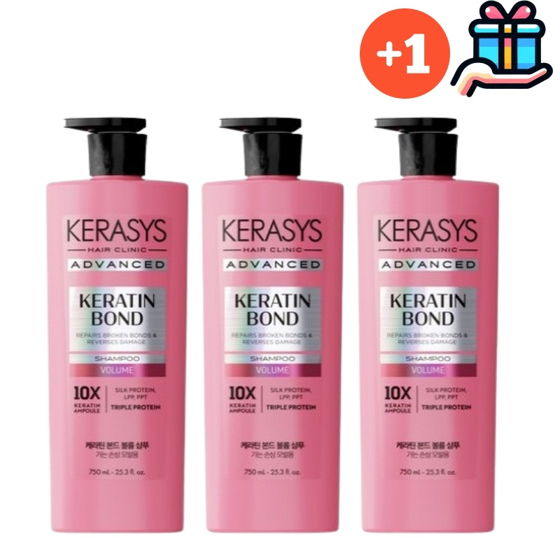 [大容量企画セット2 + 1]ケラチン シャンプー 【750ml × 3本】合計2.25L シャンプートリートメントセットヘアケア 髪質 ダメージヘア 人気 韓国人気 正規品