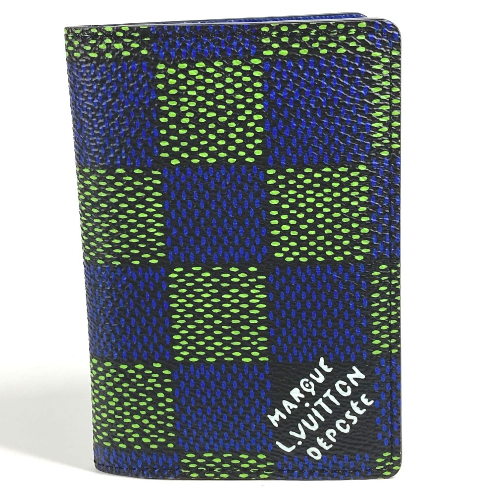 カードケース N00143 オーガナイザードゥ ポッシュ ダミエヘリテージ 名刺入れ パスケース レザー/キャンバス ブルー