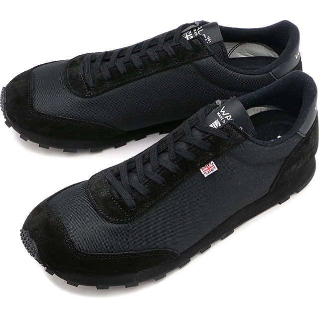 ウォルシュ WALSH スニーカー トルネード-T XV2 [TOR24463] メンズ・レディース 靴 英国製 クラシック レトロランニングシューズ BLACK 正規取扱店