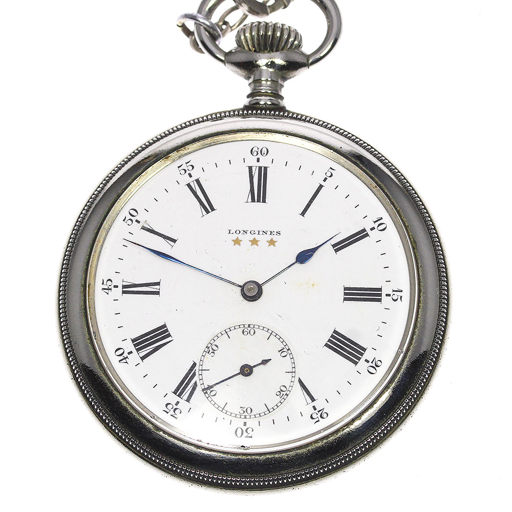 訳あり 【LONGINES】ロンジン 懐中時計 スモールセコンド 手巻き メンズ_715900【中古】