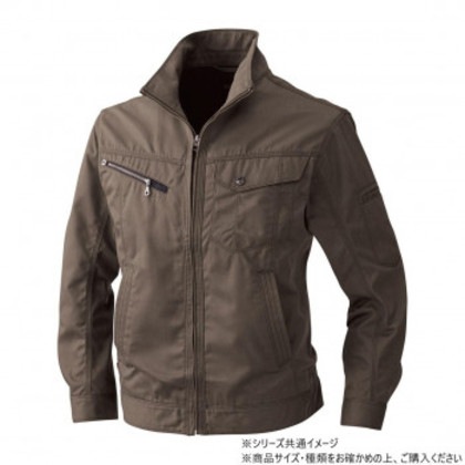 桑和 3223 長袖ブルゾン 6Lサイズ グリーン(6)