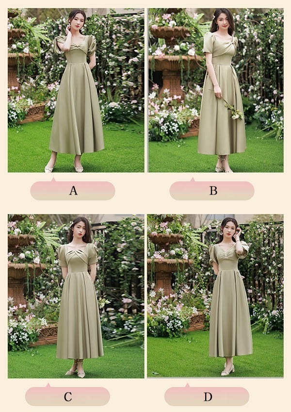 ワンピースドレスドレス披露宴 ロングドレス ピアノ発表会 演奏会用ドレス ドレス 大人 ピアノ グリーン レディース 半袖 韓国 結婚式 袖付き 発表会 演奏会ドレス パーテ 小さいサイズ イブニ