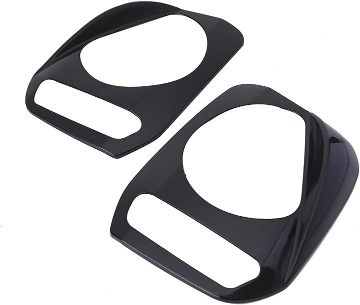 スズキ ジムニー JB23 ヘッドライト カバー 黒 ブラック 左右セット アイライン ガーニッシュ ヘッドランプ ワイド シエラ 等(ワーク 24V カスタム ライター テーブル)