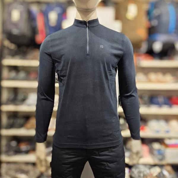 VT0433MDG 男性冬 晩夏初秋 薄起毛 ジップアップTシャツ (S43580966)