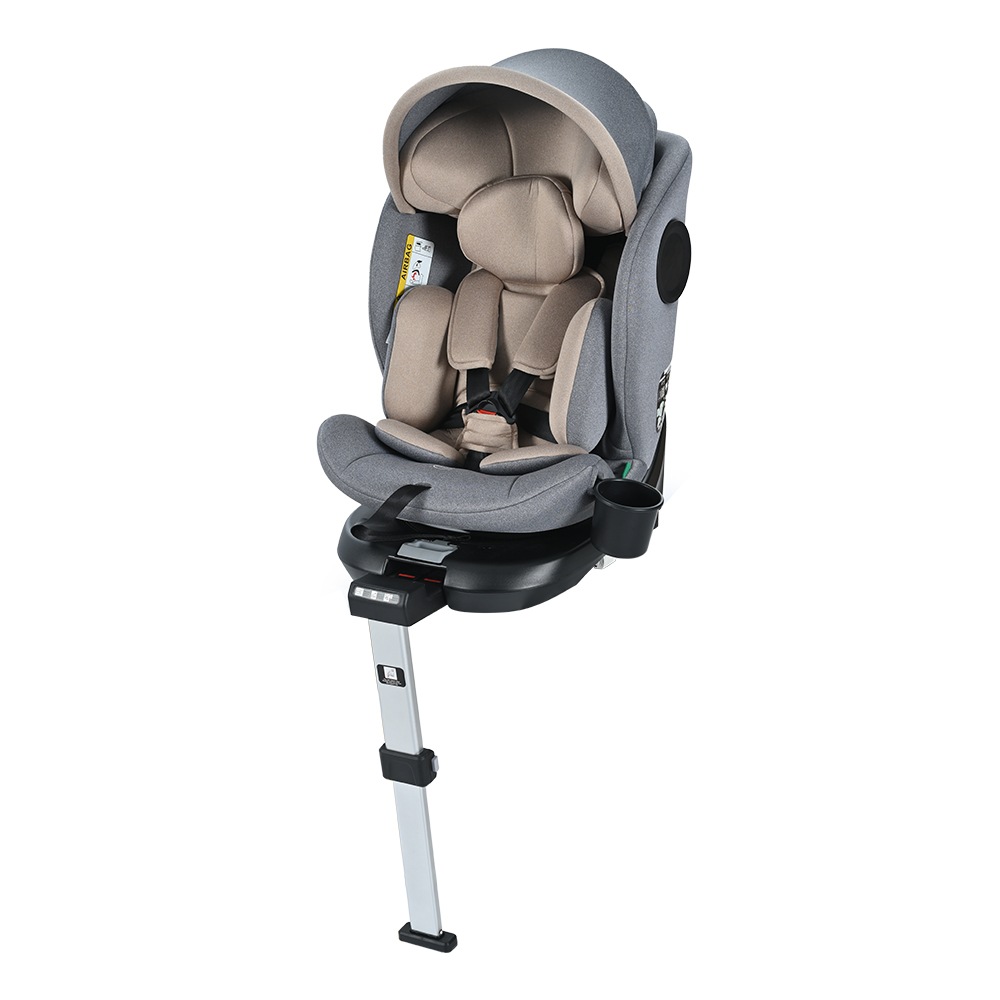 【サポートレッグタイプ】 チャイルドシート 新生児 ISOFIX 0歳12歳 360度回転式 40150cm ジュニアシート 調節可能 洗える キャノピー付き ベビーシート ドリンクホルダー付き