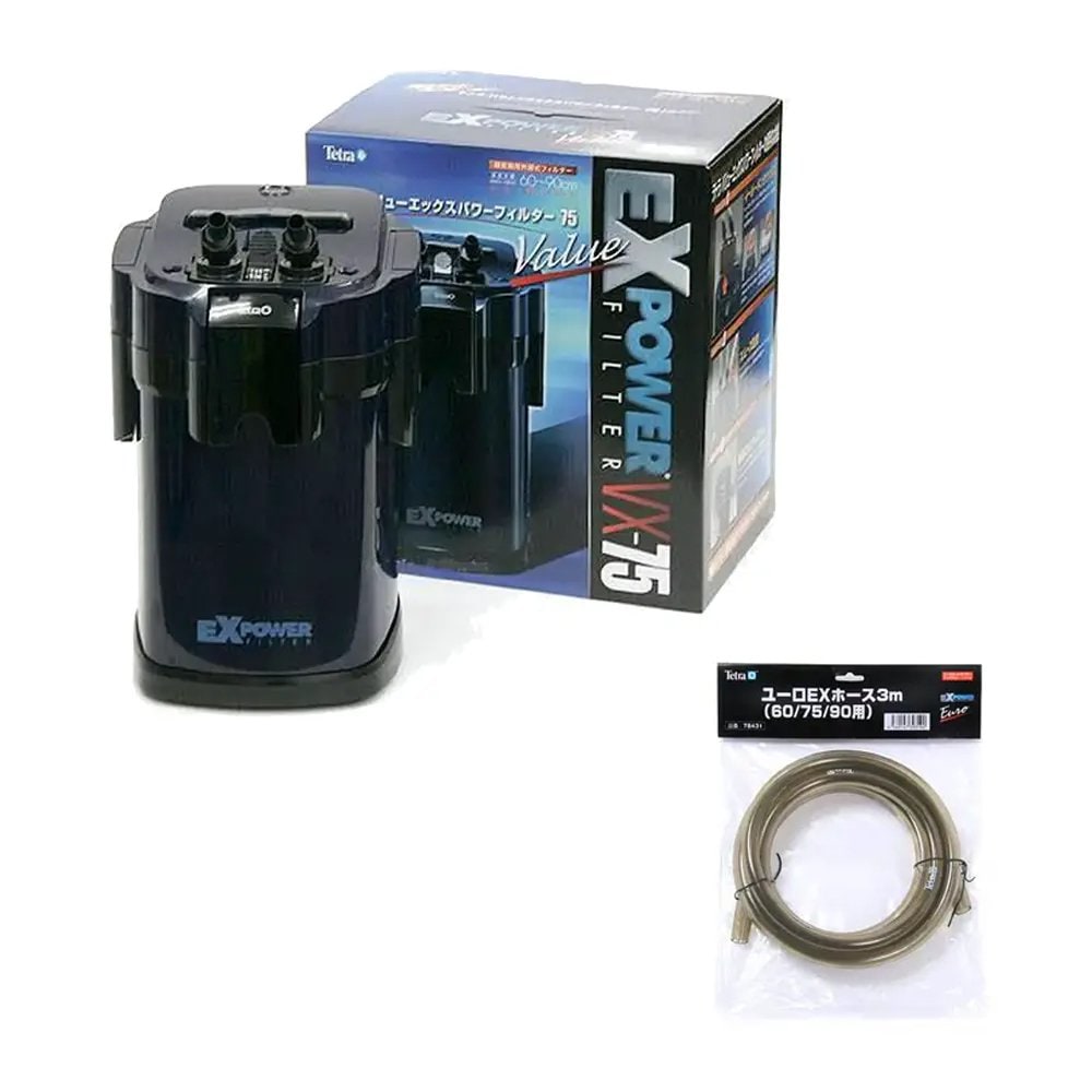 外部フィルター　テトラ　バリューエックスパワーフィルターＶＸ－７５＆交換用ホース　ＣＲＣ10―03―01―15―00