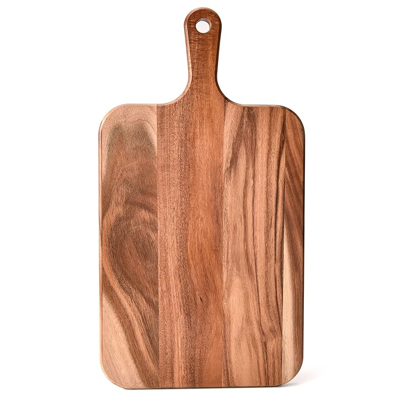 【国内即発】まな板 キッチン用木製まないた 大きい カッティングボード カットボード ハンドル付き 天然素材アカシア 軽量 環境に優しいまないた キッチンボード おしゃれ ランチトレイ ピザ パン切台