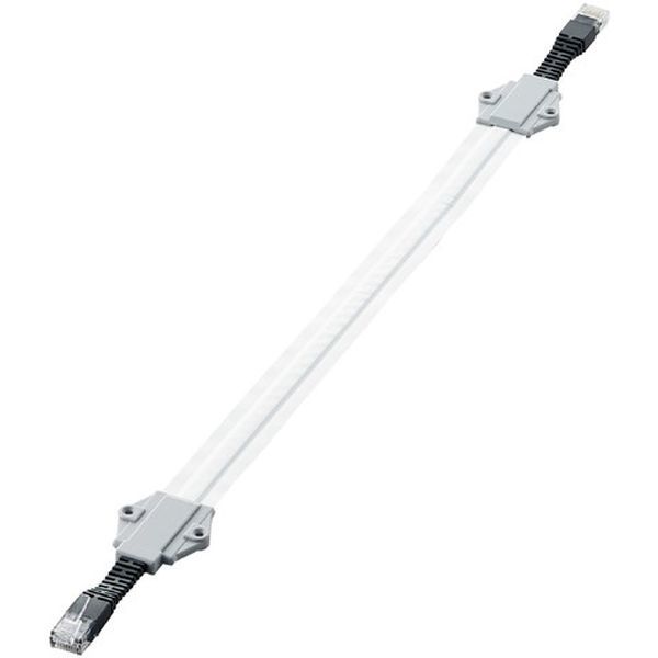 LD-VAPF6A/SV04 [隙間 LANケーブル 40cm CAT6A準拠 フラット 高速 アルミ強化 RJ45 有線LAN 屋外用 延長コード ドア 窓サッシ シルバー] メーカー直送