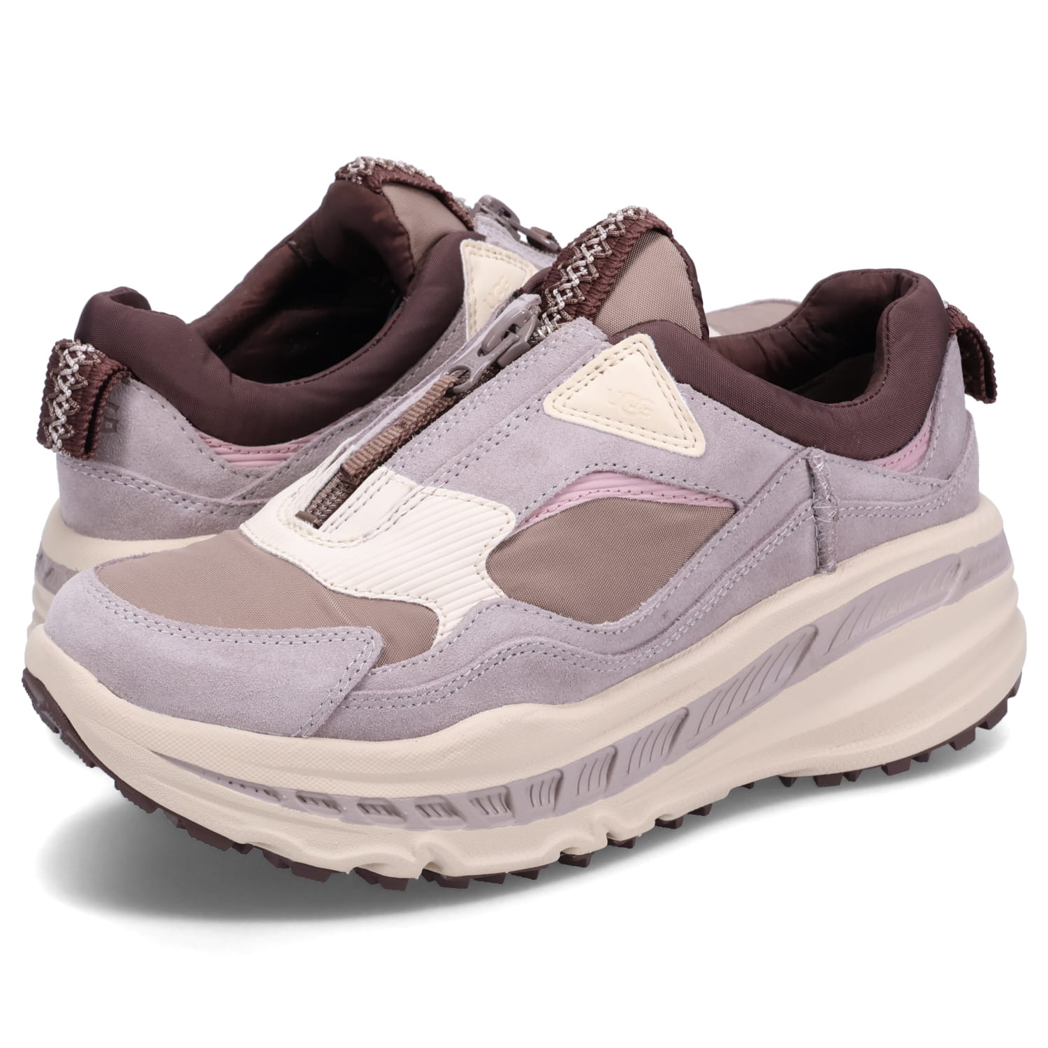 スニーカー ジップ メンズ レディース 厚底 CA805 ZIP ベージュ 1149670