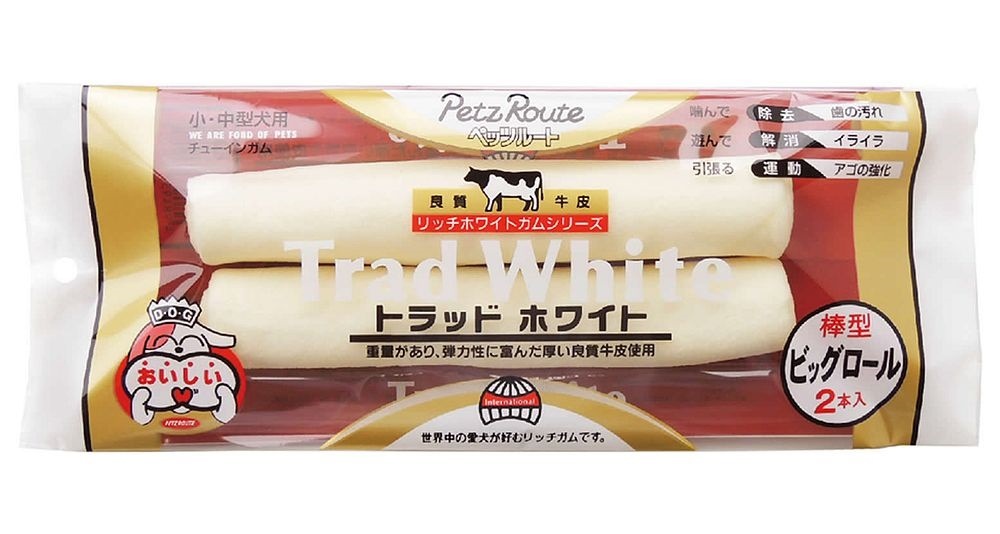 （まとめ買い）トラッドホワイトガム 棒型ビッグロール 2本 犬用 [x6]