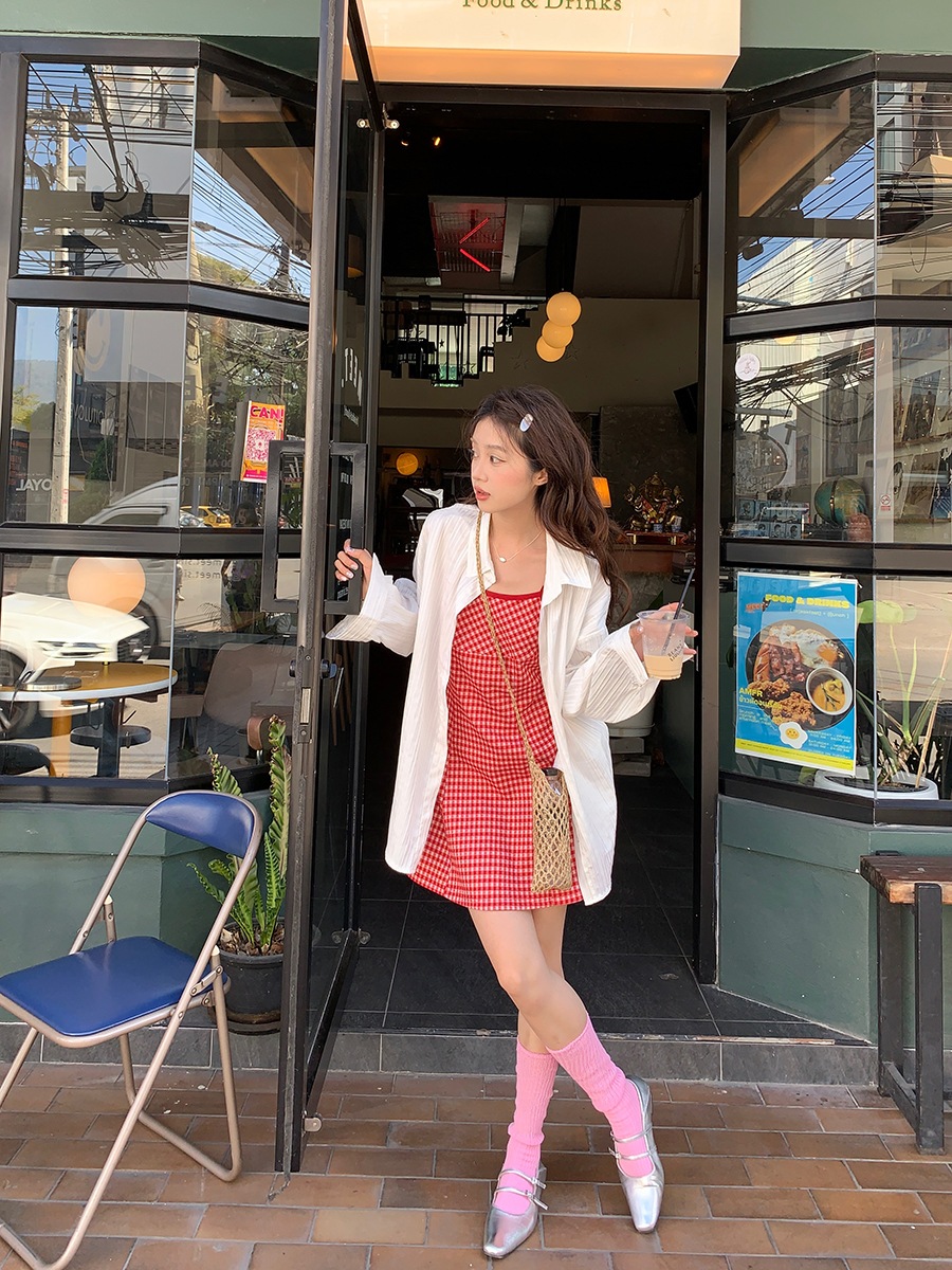 ストライプトップスレディースデザイナー長袖シャツ日焼け止め白シャツジャケット付き 夏用