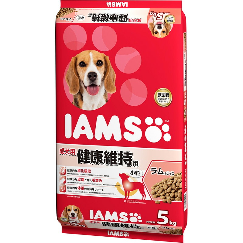 マース アイムス 成犬用 健康維持用 ラム＆ライス 小粒 5kg 犬用フード
