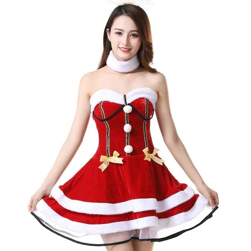 デート 衣装クリスマス 大人 ローブ 服 サンタ キラキラ 服 25大人気急速発送無料