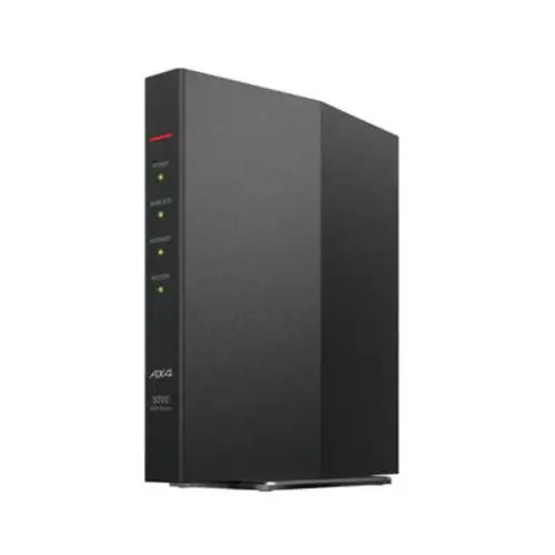 バッファロー WSR-3000AX4P-BK Wi-Fi 6対応 無線ルーター AirStation ブラック WSR3000AX4PBK無線LANルーター