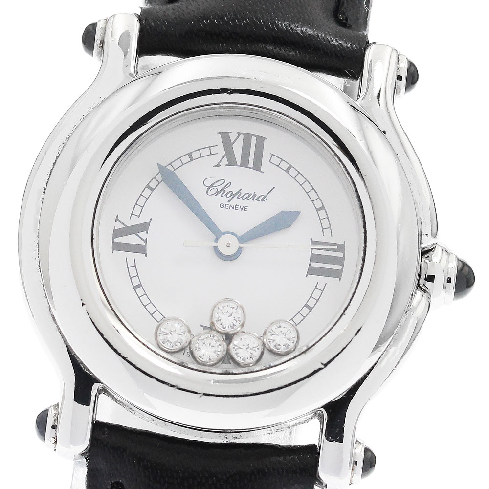 ショパール Chopard 27/8245-23 ハッピースポーツ 5Pダイヤ クォーツ レディース _885265【中古】