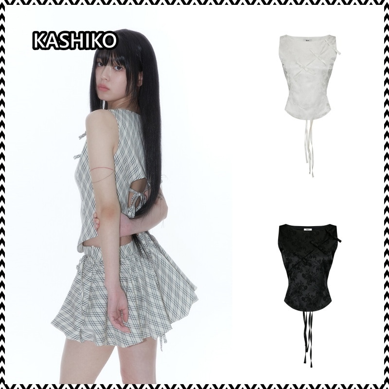 Kashiko Ribbon Paneled Sleeveless 10,658円
