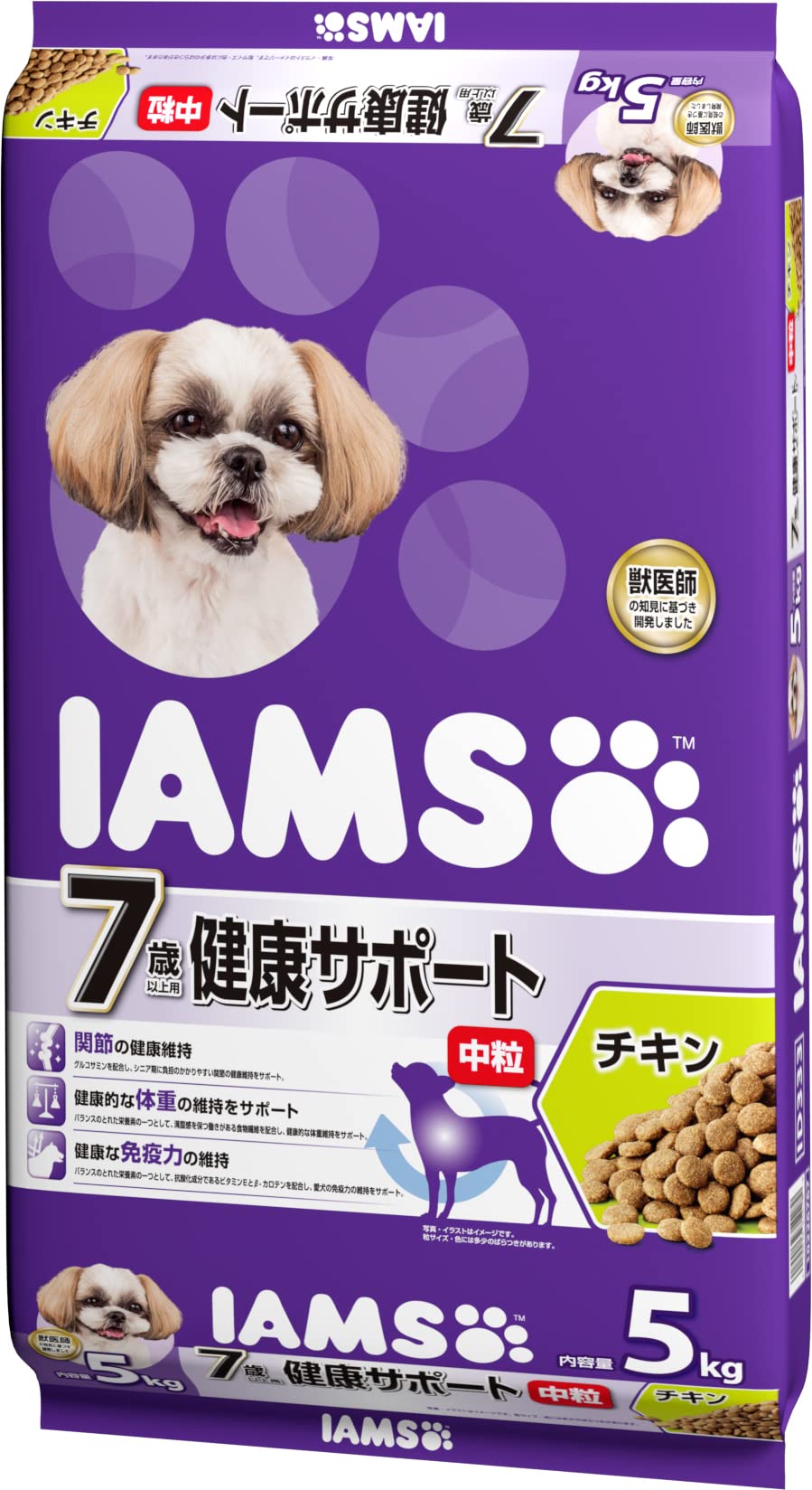 【全国送料無料】 アイムス 7歳以上用シニア チキン 5kg 531550 4,239円