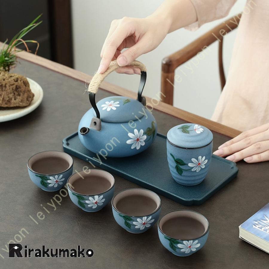 土瓶急須 湯呑み 茶敷セット 急須セット 湯呑みセット ペア おしゃれ セット ギフト 結婚祝い お茶 茶器セット ティーポット 北欧 かわいい 湯のみ 来客用