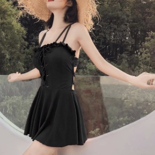 レディース 水着 スイムウエア ワンピース ワンピース水着 半袖 刺繡 ノンワイヤー パット付き バックシャン ハイウエスト ウエストマーク スカート 伸縮性 かわいい 大人可愛い きれいめ 1