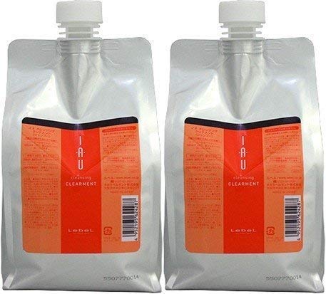 Qoo10最安値挑戦 【X2個セット】 ルベル イオ クレンジング クリアメント 1000ml シャンプー 詰替用
