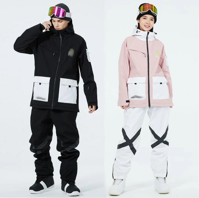 スノーボードウェア レディース スノボウェア お揃い 新作 男女兼用 スキーウェア 暖かい スキー スノボーウェア 2点セット ジャケット+パンツ ボードウェア スノーウェア 防寒 防水 ペアスノーウ