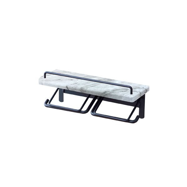 サンハーベスト SIN-21 STN トイレットペーパーホルダー（ダブルtype）大理石柄 メーカー直送 5,632円