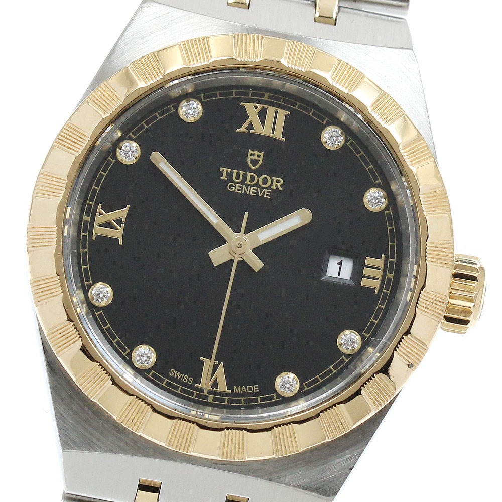 チュードル TUDOR 28303 ロイヤル デイト 8Pダイヤ 自動巻き レディース 良品 _930976【中古】