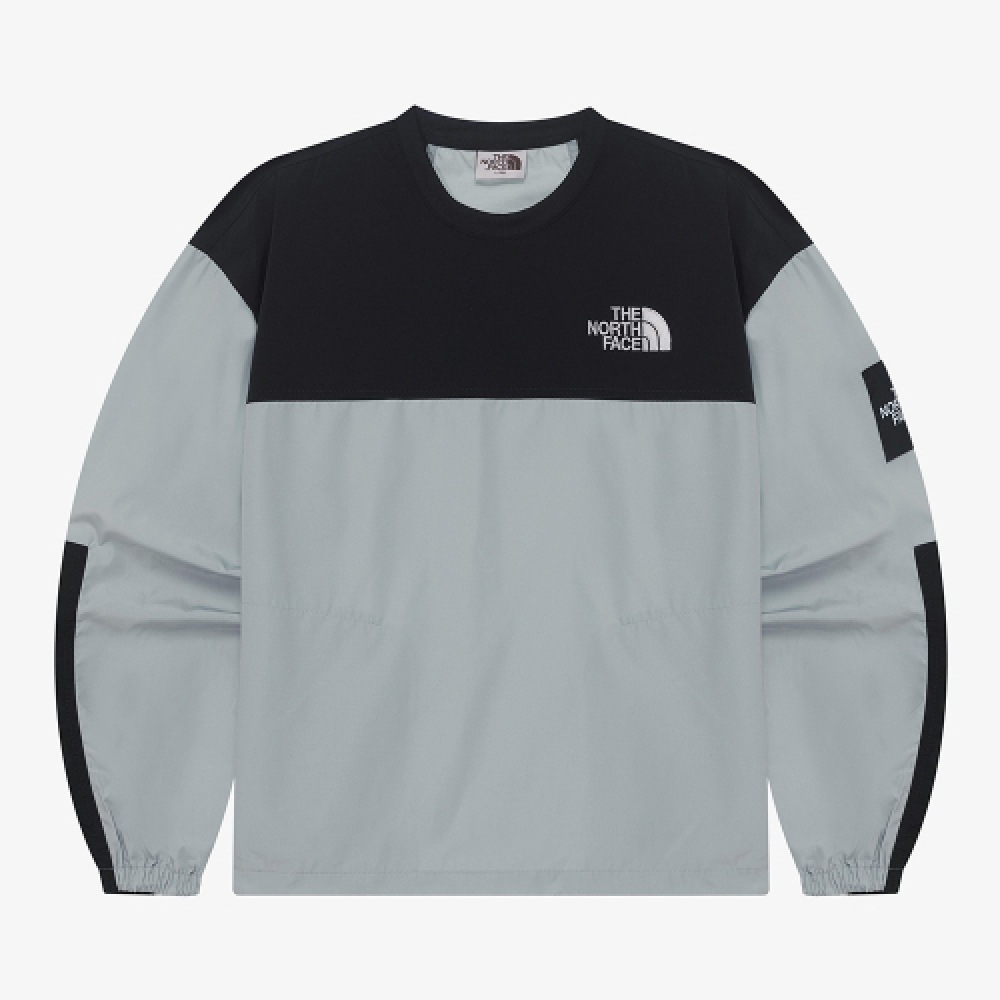 ザ・ノース・フェイス NM5MR03L ホワイトレーベルアルバニークルーネック_クールグレー