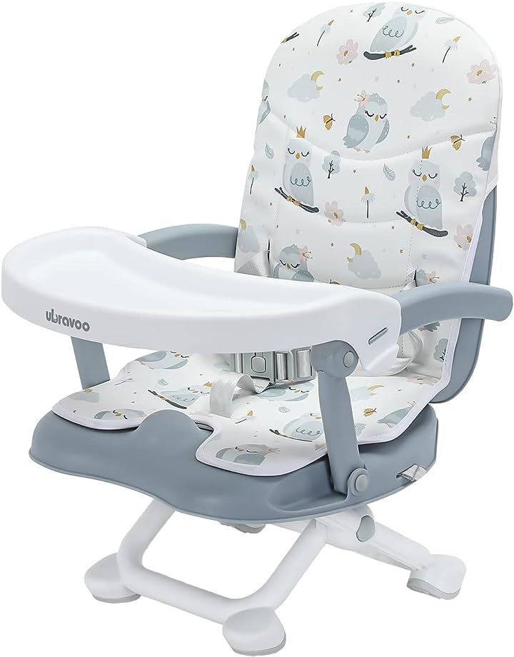 ベビーチェア ローチェア 折りたたみ カバー付き 高さ調整可能 軽量 赤ちゃん用 お食事椅子 テーブルチェア 出産祝い 6ヶ月から3歳まで(木菟)