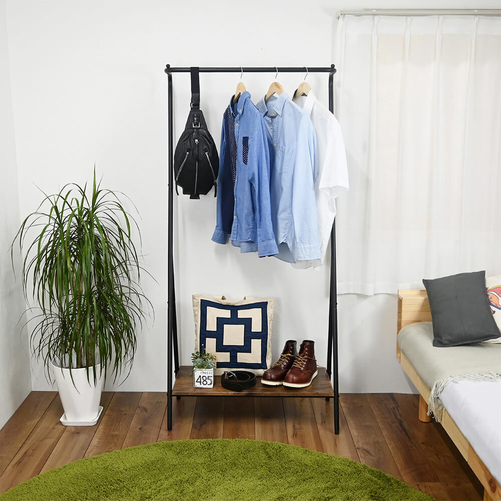 フクダクラフト Z型ハンガー HS-Z165 VBR ハンガーラック はんがー 2段 小物置き お洒落 便利