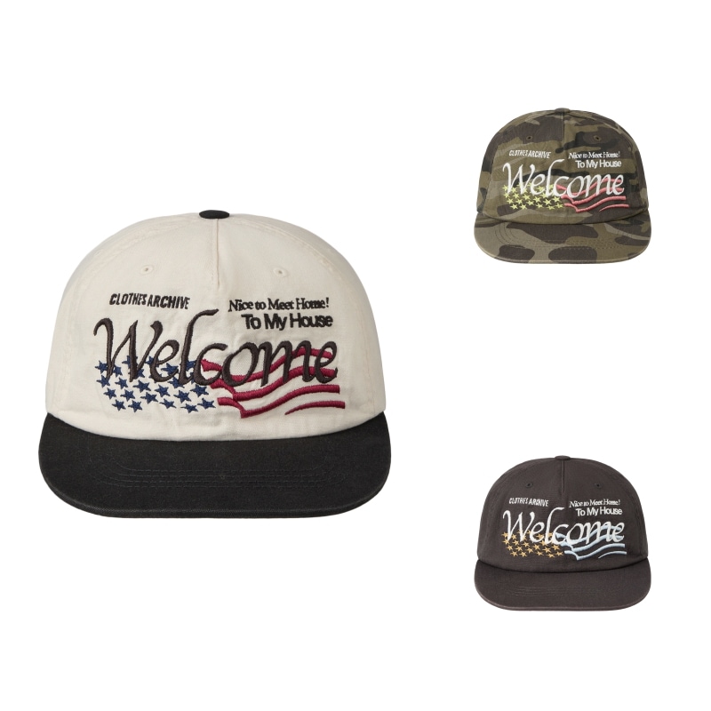【aeae】 WELCOME WASHED CAP : 3COLORS
