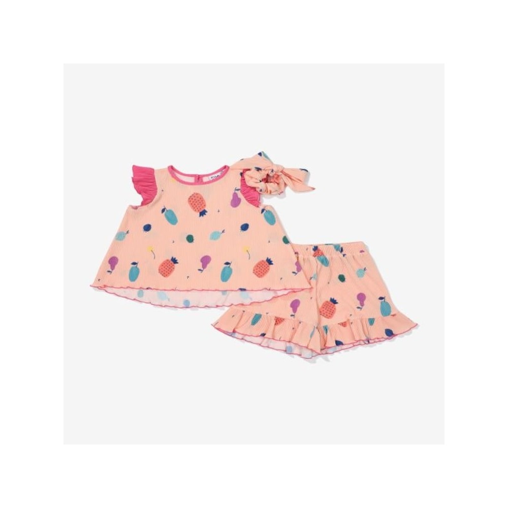 [FILA KIDS] Fila X Susu Jin フルーツトップ&ボトムスーツ (FK2FSF2S01F_POR) Q0ZFK2FSF2S01FPOR