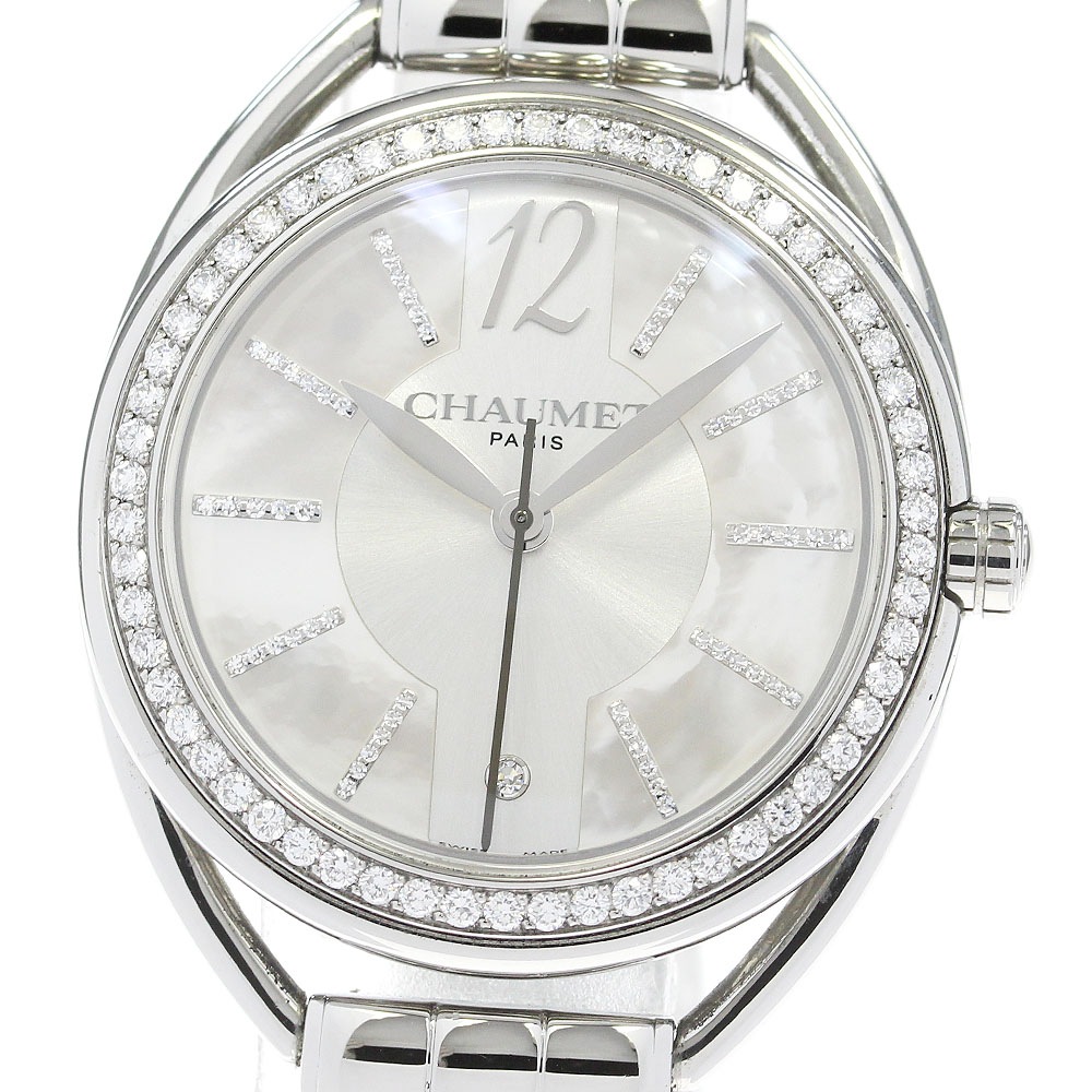 ショーメ Chaumet W23612-21A リアン インデックス・ベゼル ダイヤ クォーツ レディース _833764【中古】