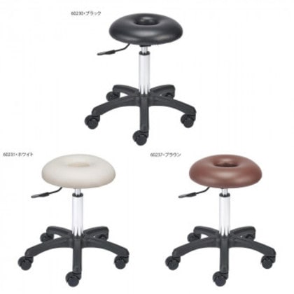 サロン向け ドーナツスツール 60230・ブラック