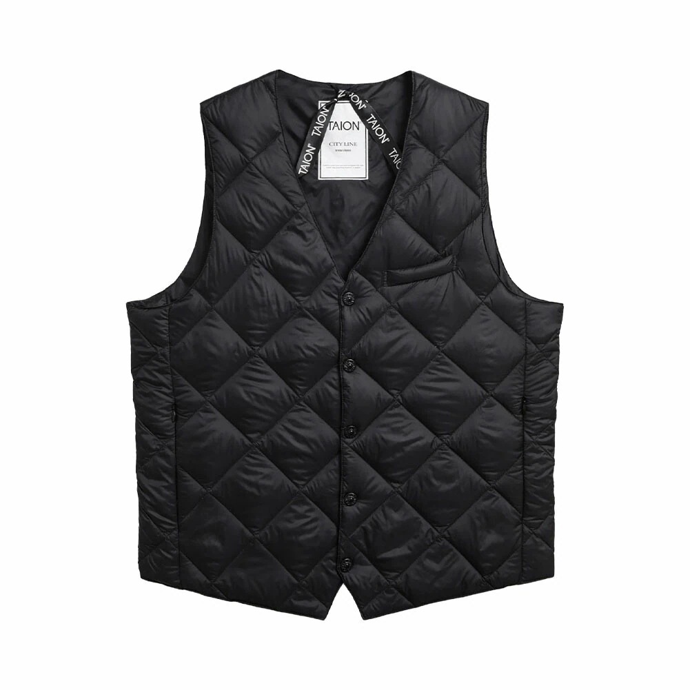 シティ シングル ダウンジレ メンズ ダウンベスト インナーダウン ダウン