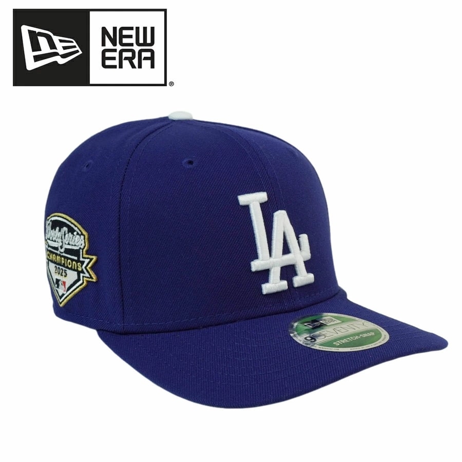 NEW ERA ニューエラ 帽子970 ストレッチ スナップバックキャップ2025 ワールドシリーズチャンピオンズロサンゼルス ドジャース LA DODGERS MLB