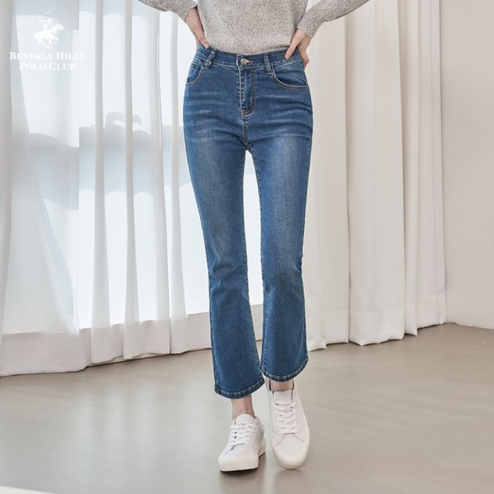 (Jinmania) ビバリーヒルズポロクラブブルーレイクウォッシュドブーツカットデニムパンツ女性用ジーンズパンツ 5,283円