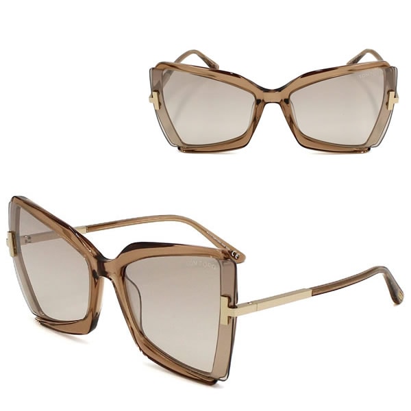 サングラス FT0766/S 57G 63 TF766 サングラス グローバルフィット EYEWEAR メンズ レディース ブラウン
