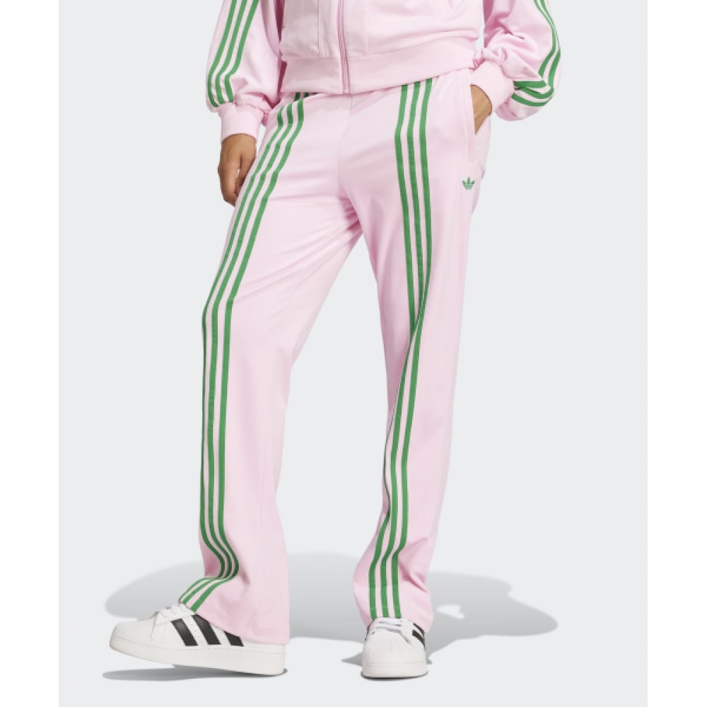 アディダス 70s ベロアトラックパンツ-ピンク:グリーン/JN8289