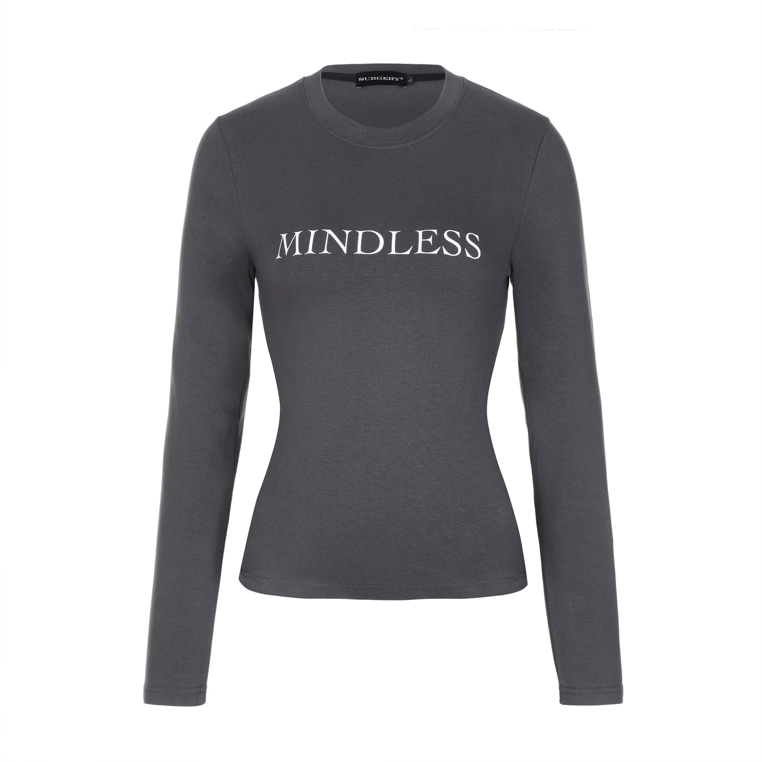 【SURGERY】 SURGERY MINDLESS SLIM LONG SLEEVES : CHARCOAL