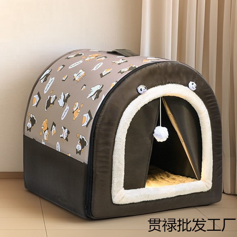 冬季卸売中小型犬用防水アップグレード犬舎取り外し可能および洗える冬期密閉ハウスタイプ