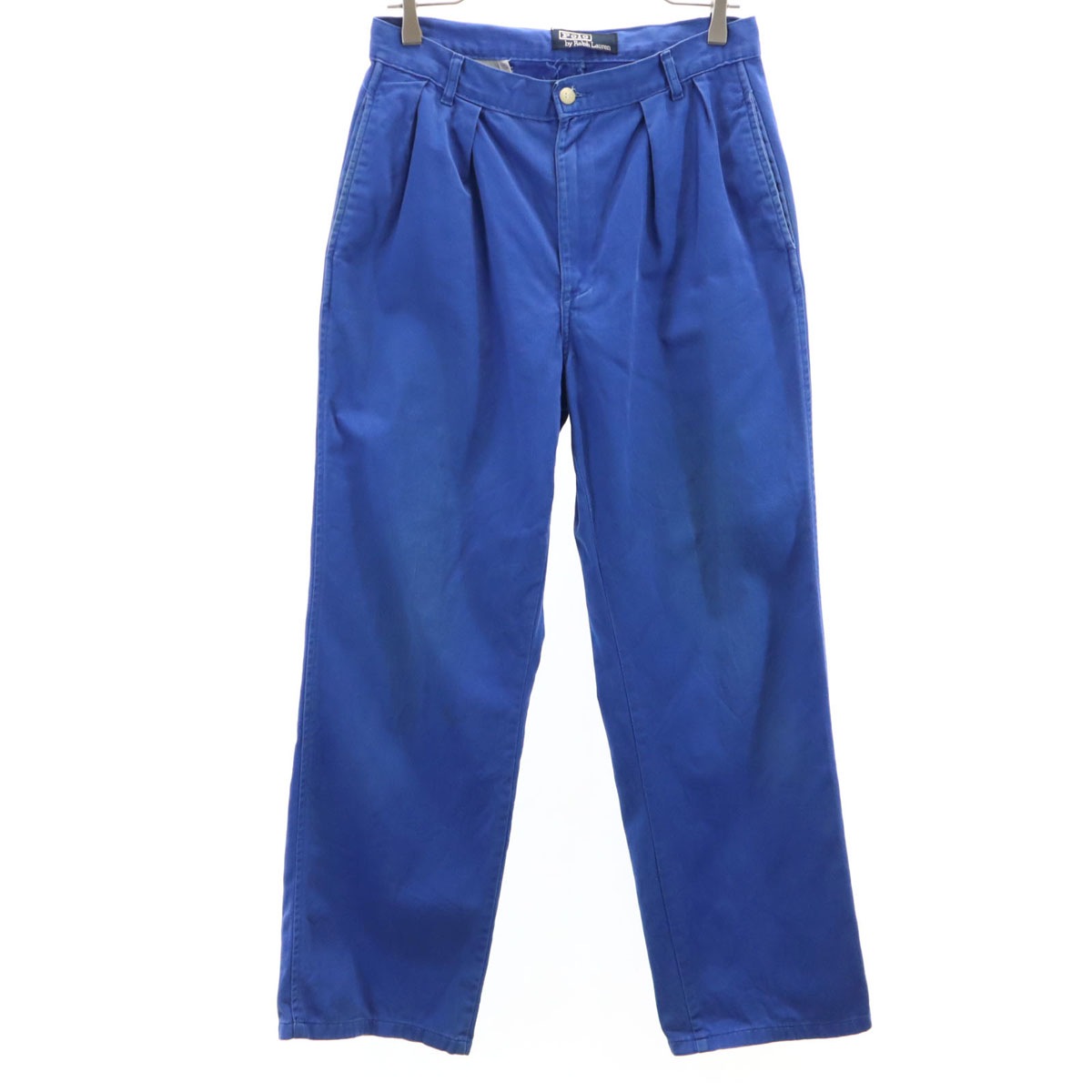 Polo by Ralph Lauren ポロバイラルフローレン 80s ヴィンテージ 42タロン USA製 タック パンツ w29 ブルー系 メンズ 古着