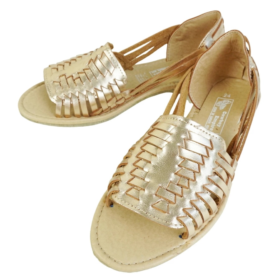 MADE IN MEXICO HUARACHE SHOESメイド イン メキシコ ハラチシューズレディース サンダルPIRAMIDE ORO ROSADO(ロー