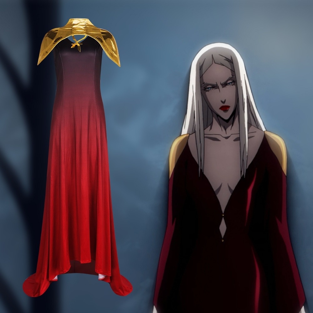 悪魔城の影の王コスプレ吸血鬼の女王カミーラコスプレコスプレコスプレ衣装ワンピース