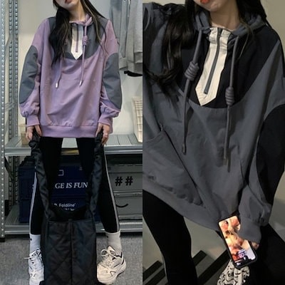 Qoo10 ナイロンパーカー レディース 秋服 韓国 レディース服