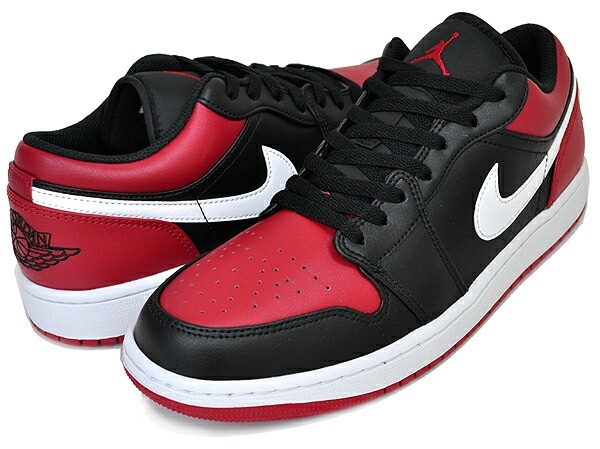 エアジョーダン 1 ロー 553558-066 ブラック ジムレッド