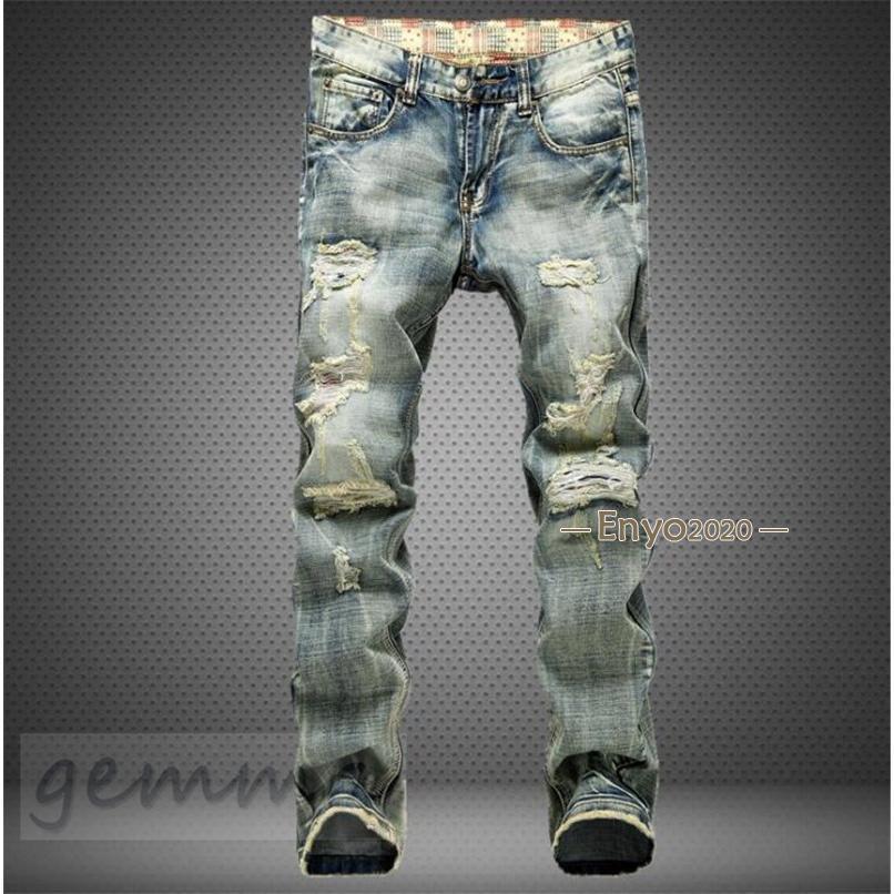 メンズジーンズ ダメージ ウォッシュタイプ スキニーパンツ デニムパンツ メンズ ジーパン ロング 大きいサイズ 新作