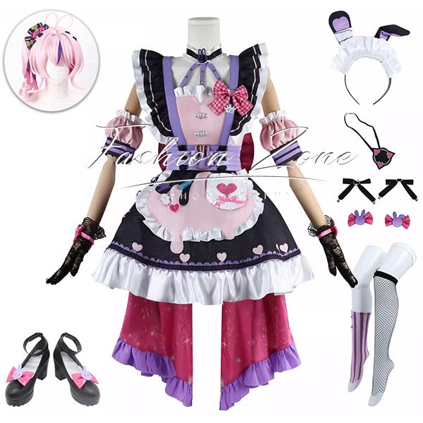 にじさんじ VTuber 風 リア ネット Marianette マ コスプレ衣装 ウィッグ 靴 cosplay ハロウィン 演出服 変装