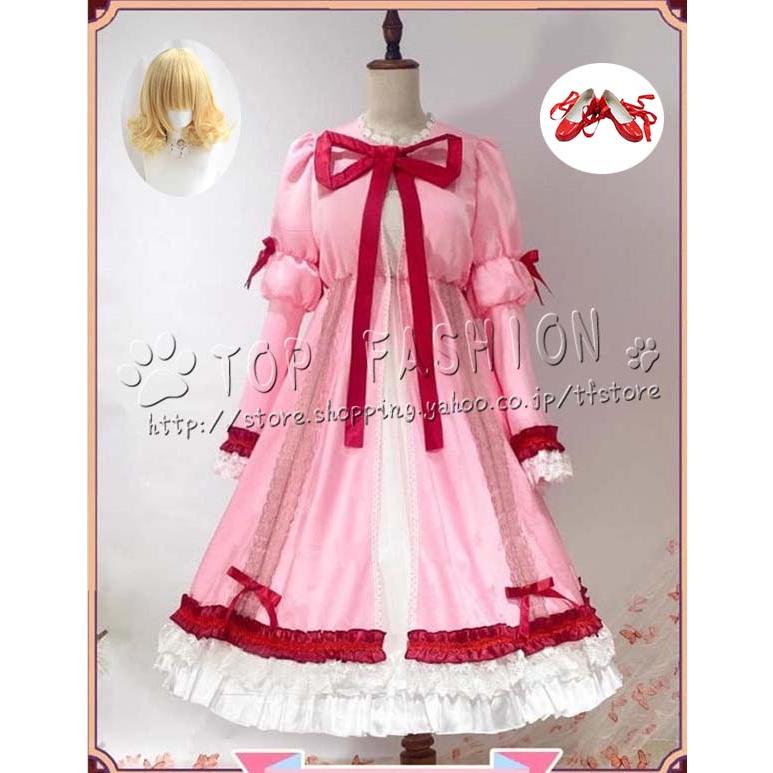 【品質良い 大好評中】ローゼンメイデン 雛苺 ひないちご コスプレ衣装 ウィッグ 靴 cosplay コスチューム ハロウィン クリスマス