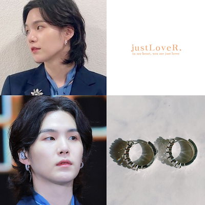 【just LoveR.】Horizon Earrings▲BTS愛用 Qoo10] justLoveR. bts suga着用 Horizon E : 腕時計・アクセサリー
